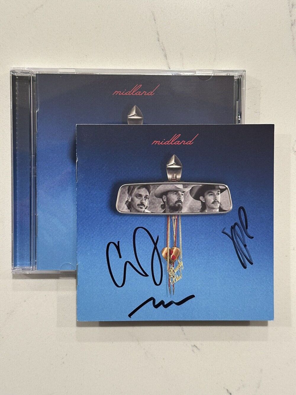 MIDLAND SIGNED AUTOGRAPHED BARELY BLUE CD 2024 BRAND NEW #1